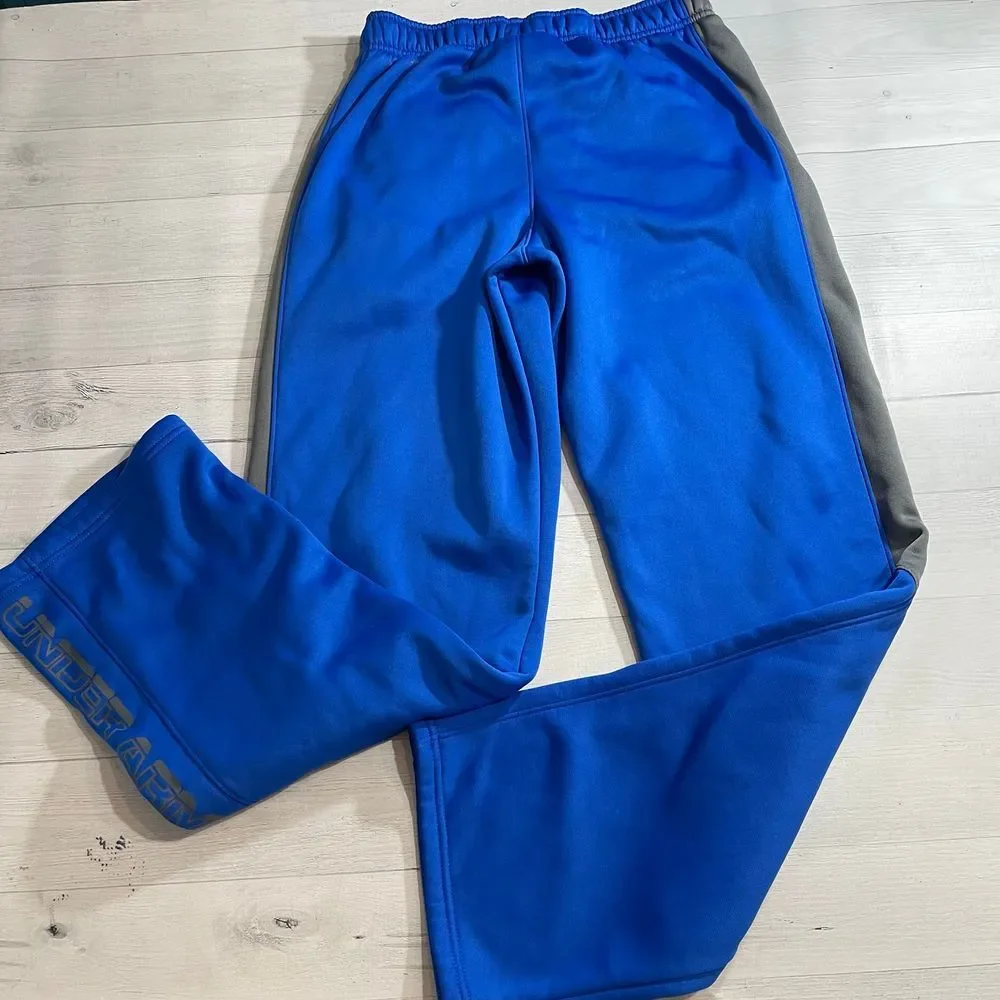 Under Armour boys blue fleece‎ lined pants youth large